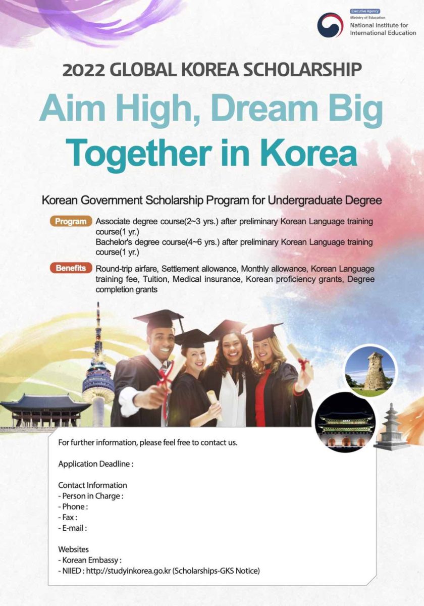 2022 global korea scholarship